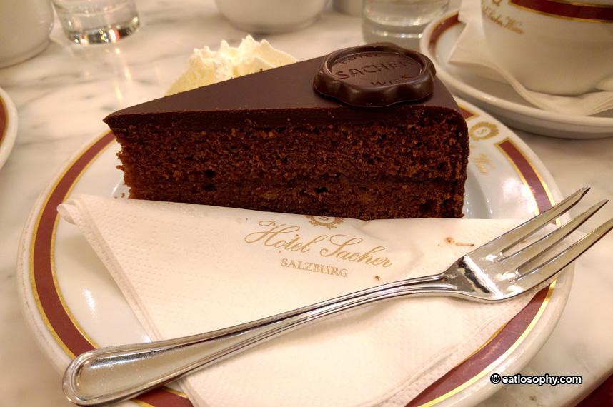 Original Sachertorte chocolate cake, Café Sacher, Salzburg, Austria Stock  Photo - Alamy